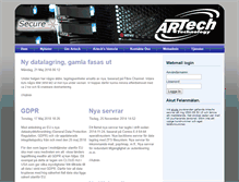 Tablet Screenshot of new.artech.se